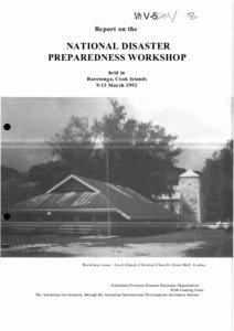 Report on the Disaster Preparedness Workshop held in Rarotonga, Cook Islands, 9-13 March 1992