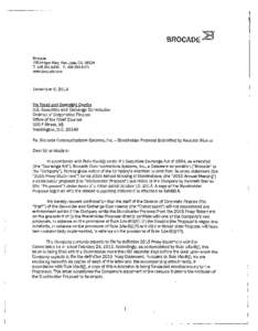 Brocade Communications, Inc.; Rule 14a-8 no-action letter
