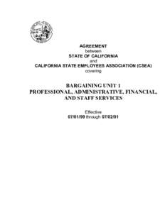 AGREEMENT Between STATE OF CALIFORNIA