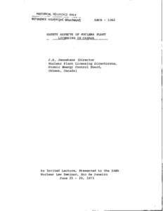 Atomic Energy of Canada Limited / Nuclear power stations / Nuclear reactor / CANDU reactor / Canadian Nuclear Safety Commission / Nuclear power / Small modular reactor / National Research Universal reactor / Energy / Nuclear technology / Energy conversion