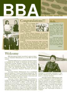 BBA THAMMASAT UNIVERSITY  Newsletter