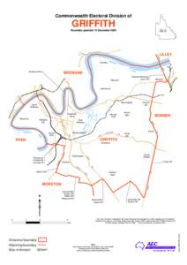 Commonwealth Electoral Division of  GRIFFITH Boundary gazetted 15 December[removed]QLD