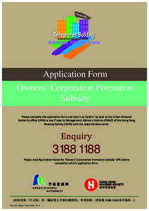 Microsoft Word - Owners Corporation Formation Subsidy.doc