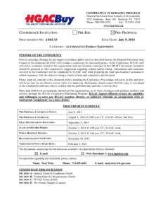 COOPERATIVE PURCHASING PROGRAM Houston-Galveston Area Council of Governments 3555 Timmons, Suite 120, Houston, TX[removed]Phone: [removed]Fax: [removed]www.hgacbuy.org