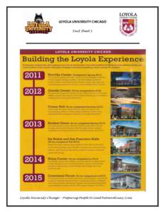 Loyola University Chicago / Midwestern Intercollegiate Volleyball Association / North Central Association of Colleges and Schools / Illinois / Counter-Reformation / Loyola University New Orleans / St. Ignatius College Prep / John Felice Rome Center / Loyola University Maryland / Society of Jesus / Council of Independent Colleges / Christianity