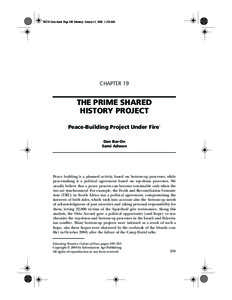 IA315-Iram.book Page 309 Monday, January 23, [removed]:50 AM  CHAPTER 19 THE PRIME SHARED HISTORY PROJECT