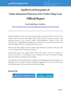 Microsoft Word - Edu Direct Response - Online College Leads Report.docx