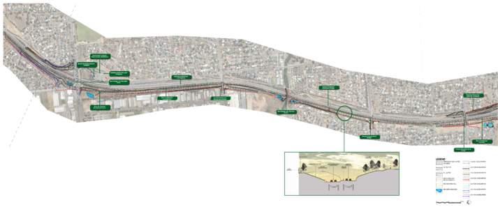 Connection to Brodie Road (south) maintained Brodie Road Roundabout modified ENHANCED