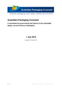 The National Packaging Covenant