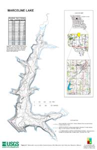 MARCELINE LAKE LOCATION MAP Chariton County Elevation Area Volume (feet)