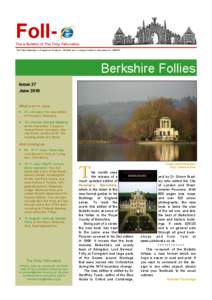 FollThe e-Bulletin of The Folly Fellowship The Folly Fellowship is a Registered Charity No[removed]and a Company Limited by Guarantee No[removed]