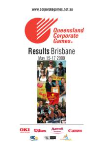 www.corporategames.net.au  Results Brisbane May  Games Results