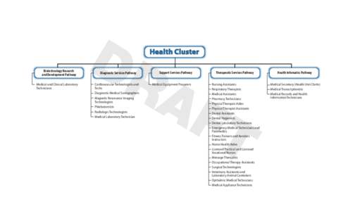 DR  Health Cluster Biotechnology Research and Development Pathway