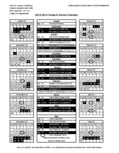 USD 437 Auburn-Washburn Student Calendar[removed]BOE Approved: [removed]Subject to Negotiations  Su