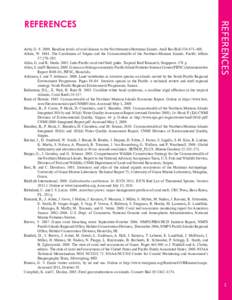 Aeby, G. S[removed]Baseline levels of coral disease in the Northwestern Hawaiian Islands. Atoll Res Bull 534:471–488. Alkire, W[removed]The Carolinians of Saipan and the Commonwealth of the Northern Mariana Islands. Paci