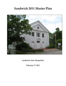 Sandwich 2011 Master Plan  Sandwich, New Hampshire February 17, 2011  Table of Contents