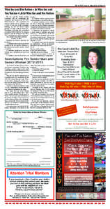 Sac & Fox News v May 2012 v Page 17  Miss Sac and Fox Nation • Jr. Miss Sac and Fox Nation • Little Miss Sac and Fox Nation The Sac and Fox Nation Activity Committee will be coordinating the