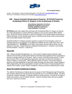 Microsoft Word - Archbishop Wilton D  Gregory Press Release.doc
