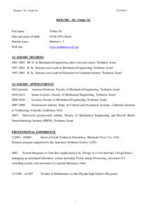 Microsoft Word - Resume_Yizhar_Or.doc