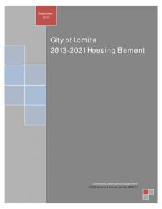 September 2013 City of Lomita[removed]Housing Element