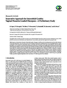 Hindawi Publishing Corporation Journal of Pharmaceutics Volume 2013, Article ID[removed], 7 pages http://dx.doi.org[removed][removed]Research Article