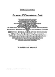 European SRI Transparency Code