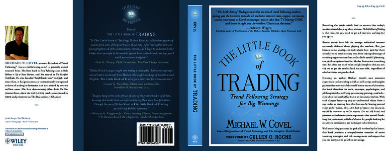 Trend following / Financial markets / Business / Michael Covel / Futures contract / Market Wizards