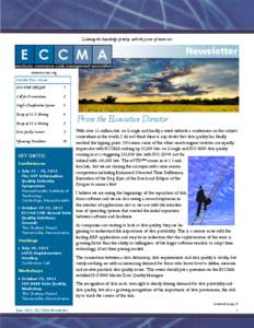 Linking the knowledge of today with the power of tomorrow  Newsletter