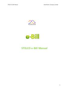 STELCO e-Bill Manual  State Electric Company Limited STELCO e-Bill Manual