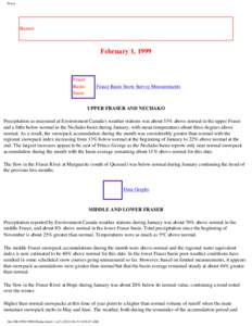 Fraser  Banner February 1, 1999