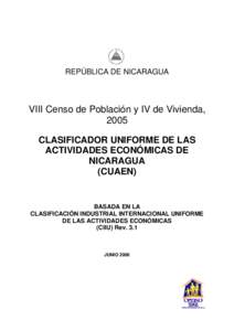 Microsoft Word - Clasificador Uniforme de las Actividades Económicas de Nicaragua.doc