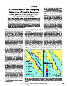 REPORTS  A General Model for Designing Networks of Marine Reserves Enric Sala,1* Octavio Aburto-Oropeza,2 Gustavo Paredes,1 Ivan Parra,3 Juan C. Barrera,3 Paul K. Dayton1