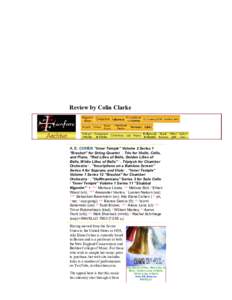 Fanfare Magazine Archive of CD Reviews