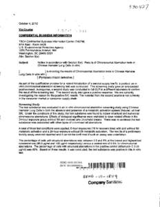 8EHQ-10-18119A  TSCA 8(e) Notice