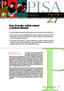 PISA 27 in Focus  education policy education policy education policy education policy education policy education policy education policy