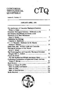 Wilhelm Sihler / Confessional Lutheran / Lutheran Church–Missouri Synod / Concordia Theological Seminary / Johann Konrad Wilhelm Löhe / Pennsylvania Ministerium / Lutheranism / Old Lutherans / Evangelical Lutheran General Synod of the United States of North America / Christianity / Protestantism / F. C. D. Wyneken