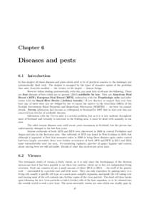 Chapter 6  Diseases and pests 6.1  Introduction
