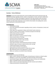 SCMA Alberta Sterling Business Centre, Suite #[removed]Stony Plain Road, Edmonton AB T5S 1K6[removed]Edmonton area[removed] (toll-free) www.scmaab.ca [removed]