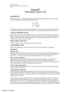 NDA[removed]S-034 FDA Approved Labeling Text dated[removed]Page 1 Zarontin®