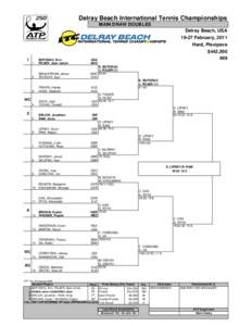 Delray Beach International Tennis Championships – Doubles