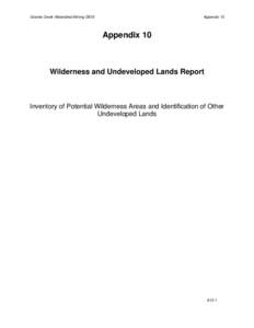 Inventoried roadless area / Roadless area conservation / National Wilderness Preservation System / Wilderness / Environment / Rock Creek Roadless Area / Conservation in the United States / Environment of the United States / Conservation