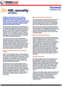 Factsheet  ABI, sexuality Headwest Series