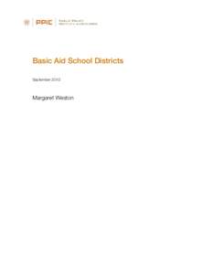 Basic Aid School Districts