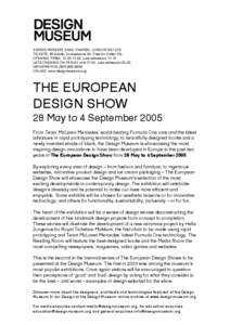 Microsoft Word - European Design Show.doc