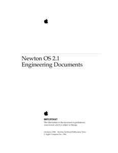 ð  Newton OS 2.1 Engineering Documents  ð