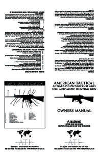 100 Airpark · Drive Rochester, New York4168 · FAX · WWW.AMERICANTACTICAL.US 100 Airpark · Drive Rochester, New York0945 · FAX · WWW.AMERICANTACTICAL.US BEFORE