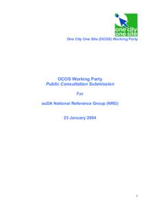 Microsoft Word - OCOS public consultation submission_Jan 04_1.doc
