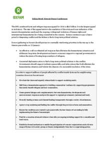 Levant / Member states of the Organisation of Islamic Cooperation / Member states of the United Nations / United Nations Relief and Works Agency for Palestine Refugees in the Near East / Humanitarian principles / Central Emergency Response Fund / ECHO / Aid / Syria / Asia / Humanitarian aid / Fertile Crescent