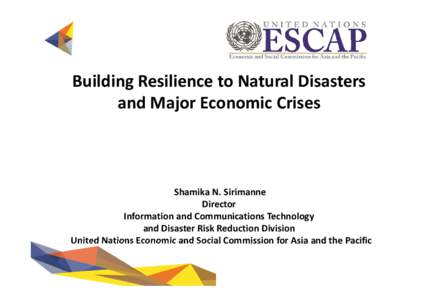 Disaster preparedness / Management / Earthquakes in Japan / Natural disasters / Disaster / Office of Foreign Disaster Assistance / United Nations Economic and Social Commission for Asia and the Pacific / Tōhoku earthquake and tsunami / Great Hanshin earthquake / Emergency management / Humanitarian aid / Public safety