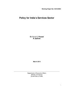 Policy Paper on Services Sector I.doc